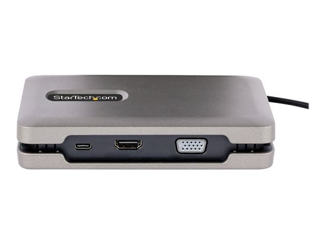 STARTECH.COM - Startech USB-C Multiport Adapter with USB-C DP Alt Mode Video Output / 4K HDMI 2.0 / VGA, USB-C Dual Monitor Docking Station, 100W PD Pass-Through, USB Type C Mini Dock/MST Adapter Hub - 2x USB-A 10Gbps, GbE (DKM31C3HVCPD) - Docking station - USB-C 3.2 Ge