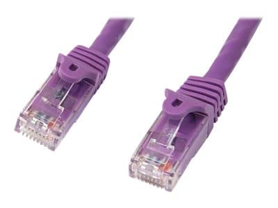 STARTECH.COM - Startech 75ft CAT6 Ethernet Cable, 10 Gigabit Snagless RJ45 650MHz 100W PoE Patch Cord, CAT 6 10GbE UTP Network Cable w/Strain Relief, Purple, Wiring is UL Certified/TIA - Category 6 - 24AWG (N6PATCH75PL) - patch cable - 22.9 m - purple