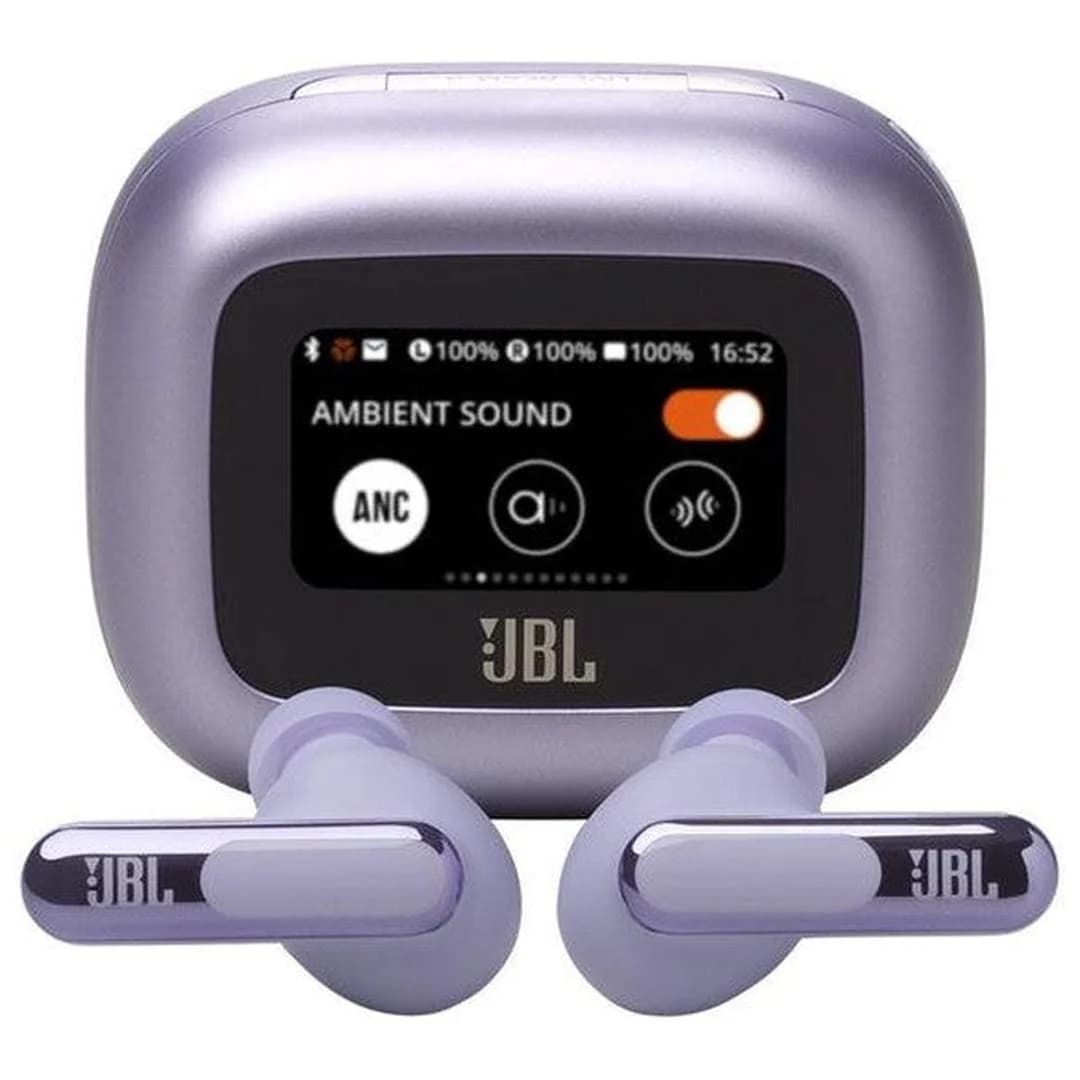 JBL Live Beam 3 10mm Hi-Res Wireless Earbuds - Purple | JBLLIVEBEAM3PUR