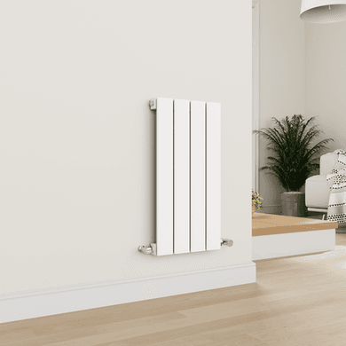 Eco Eleganza White Horizontal Flat Designer Aluminium Radiator