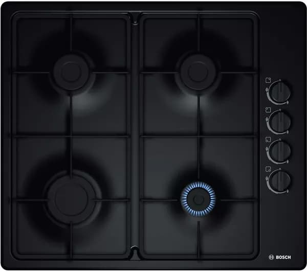 BOSCH Series 2 PBP6B6B60 58 cm Gas Hob - Black