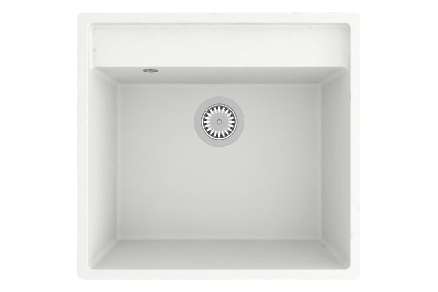 Vidaxl 147064 Kitchen Sink With Overflow Hole White Granite