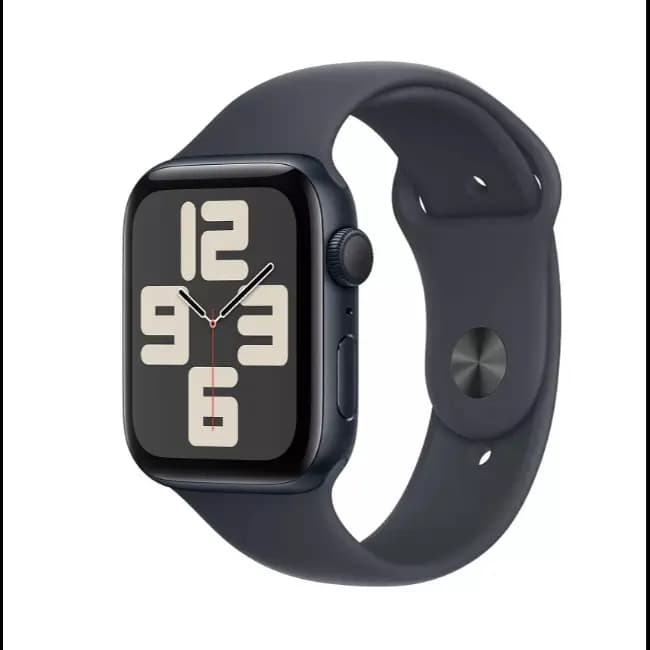 Apple Watch SE (2024) GPS | 44mm | Midnight Aluminium Case with Midnight Sport Band | S/M | MXEJ3QA-A