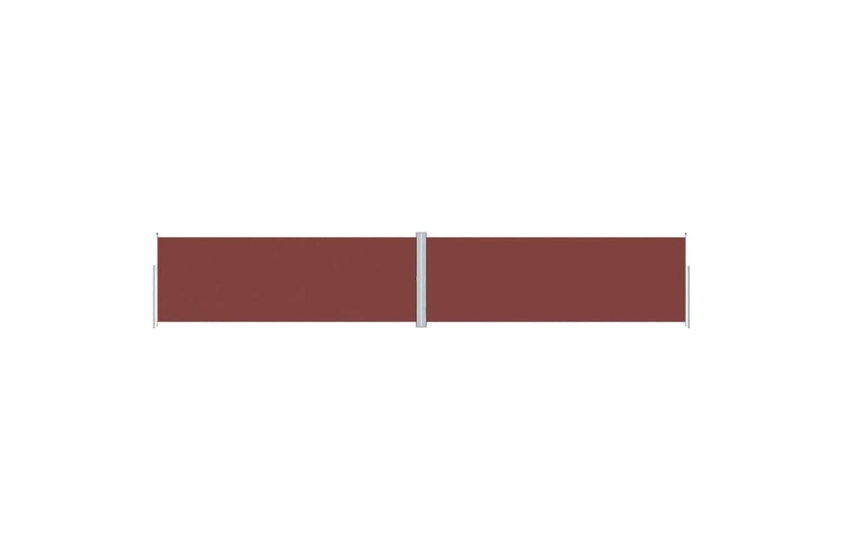 vidaXL 318039 Retractable Side Awning Brown 180x1000cm