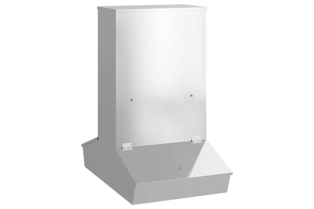 Vidaxl Pig Feeder Silver 82 X 51 X 915 Cm Galvanised Steel