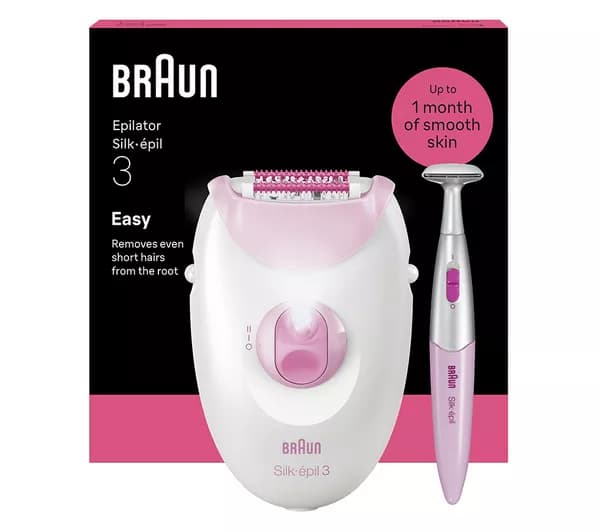 BRAUN Silk‑épil Series 3 3‑202 Epilator - Pink