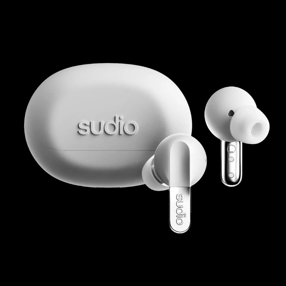 Sudio N3 Pro In-Ear True Wireless Earbuds - Chrome White | N3PROWHT