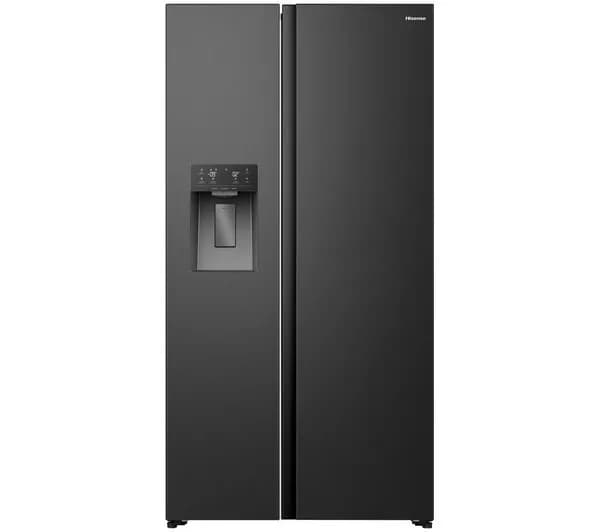 HISENSE PureFlat RS5P528STFC American-Style Smart Fridge Freezer - Black Stainless Steel