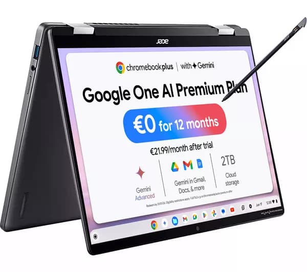 ACER Spin 714 14" 2 in 1 Chromebook Plus - Intel® Core™ Ultra 5, 512 GB SSD, Grey