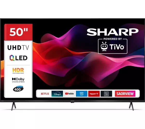 SHARP 4T-C50HM5245IB 50" Smart 4K Ultra HD HDR QLED TV