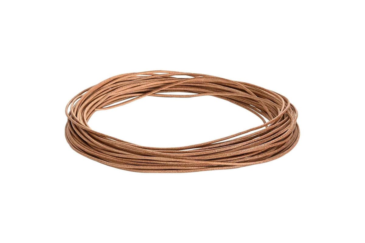 Vidaxl Leather Cord 1 Brown 2 Mm X 5 M Leather