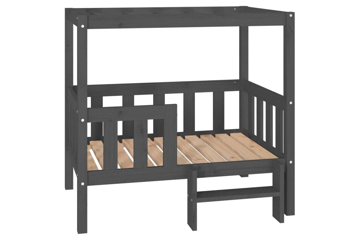 Dog Bed Grey 955x735x90 Cm Solid Wood Pine