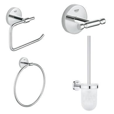 Grohe BauCosmopolitan 4 Piece Bathroom Accessory Set