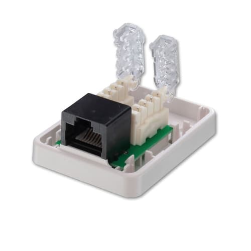 Lindy - TOOLLESS SURFACE MOUNT BOX RJ45 TO EASY FIT CONNECTION