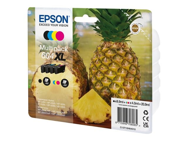 EPSON - 604XL Multipack - 4-pack - XL - black, cyan, magenta, yellow - original - ink cartridge