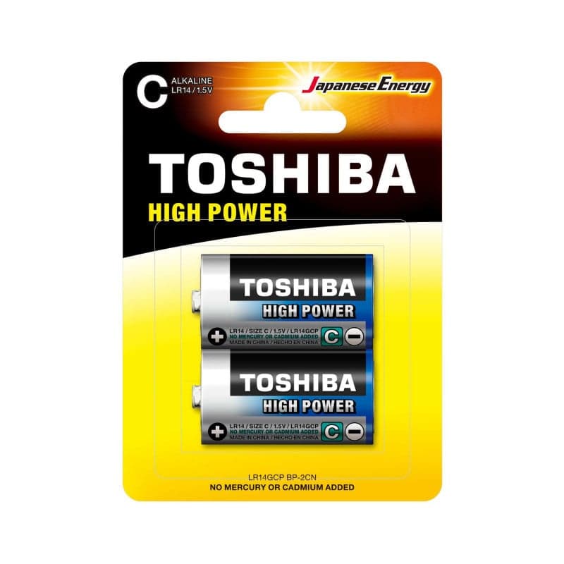 TOSHIBA 2 Pack C Type Battery...