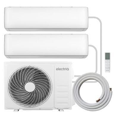 electriQ iQool Multi-Split 2 x 9000 BTU Split Air Conditioner with Heat Pump and Installation Included