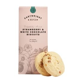 Strawberry and White Chocolate Biscuits in Carton 200g