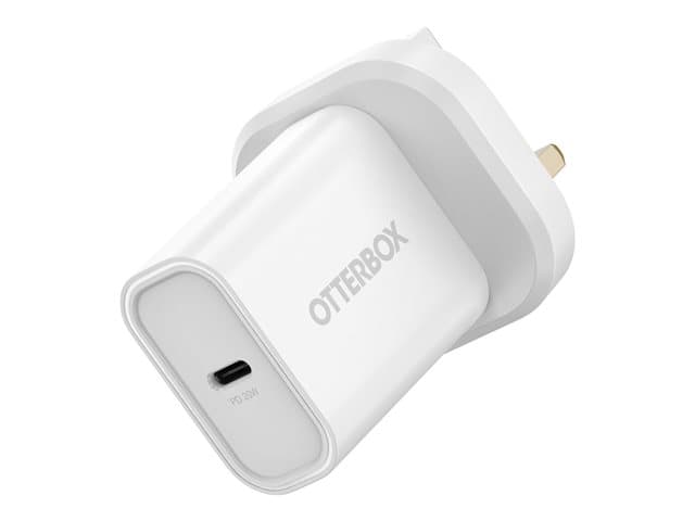 OTTERBOX - OB STANDARD UK WALL CHARGER 20W- 1X USB-C 20W USB-PD WHITE