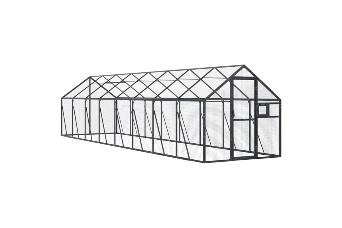 Aviary Anthracite 179x8x185 M Aluminium