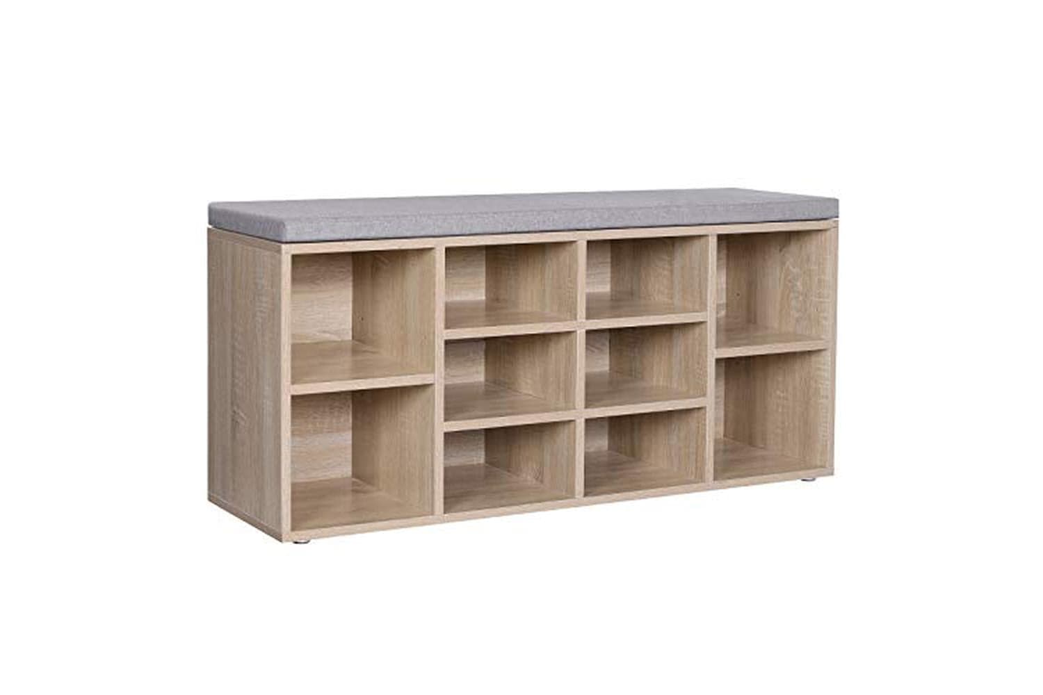 Vasagle LHS10NL Padded Shoe Bench in Natural Grey