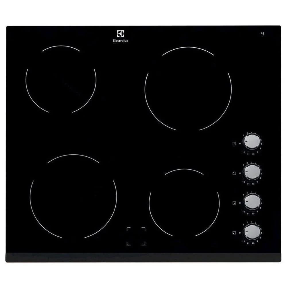 Electrolux 60CM 4 Zone Electric Hob - Black | EHF6140FOK