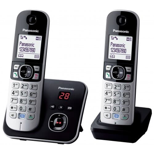 Panasonic Cordless Twin Phone & Answering Machine KXTG 6822