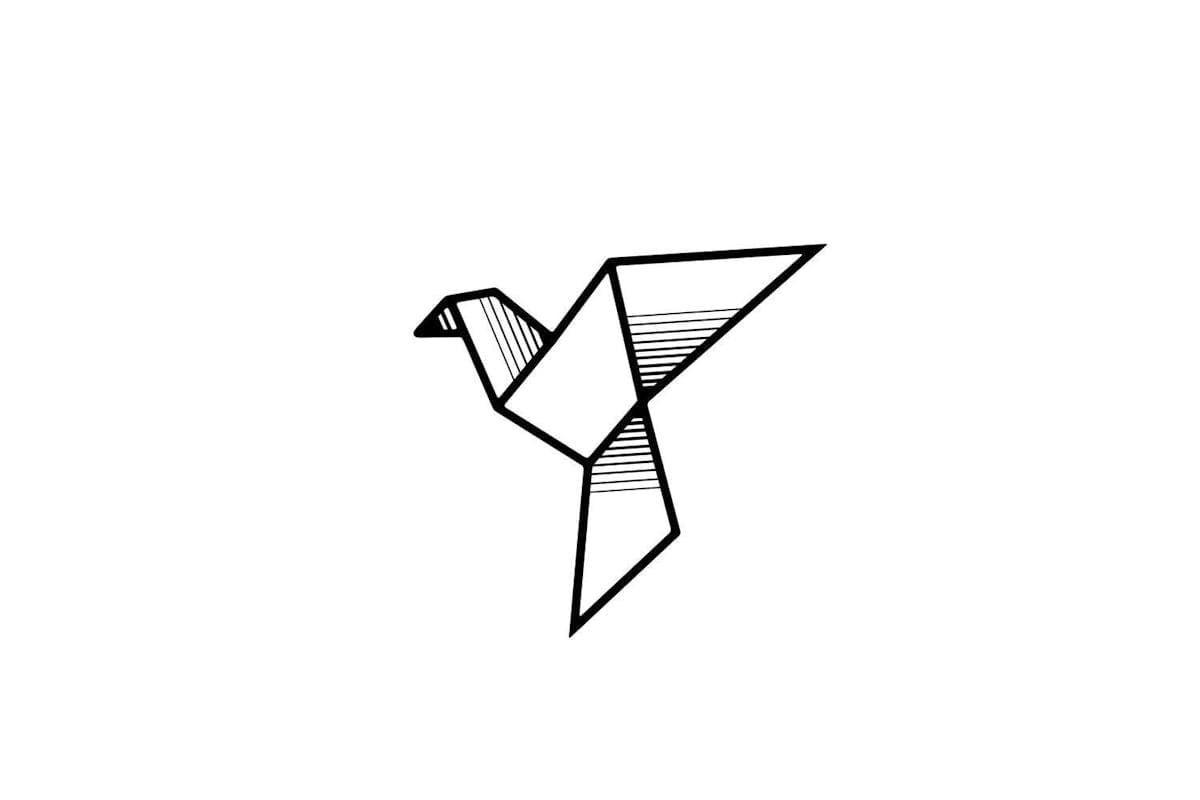 Decortie | Fly Modern Metal Wall Art | Black