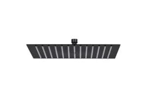 vidaXL 147696 Rain Shower Head Stainless Steel 25x25cm Square Black