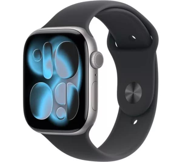 APPLE Watch Series 11 - 46 mm Space Grey Aluminium Case with Black Sport Band - S/M