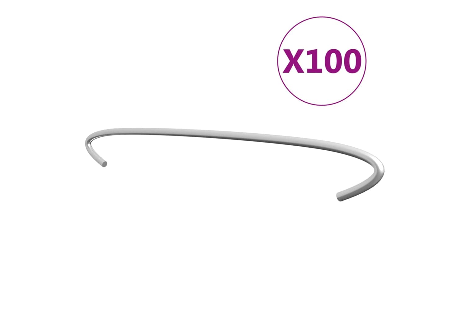Vidaxl 145626 Gabion Hooks 100 Pcs Galvanised Steel 50 Cm