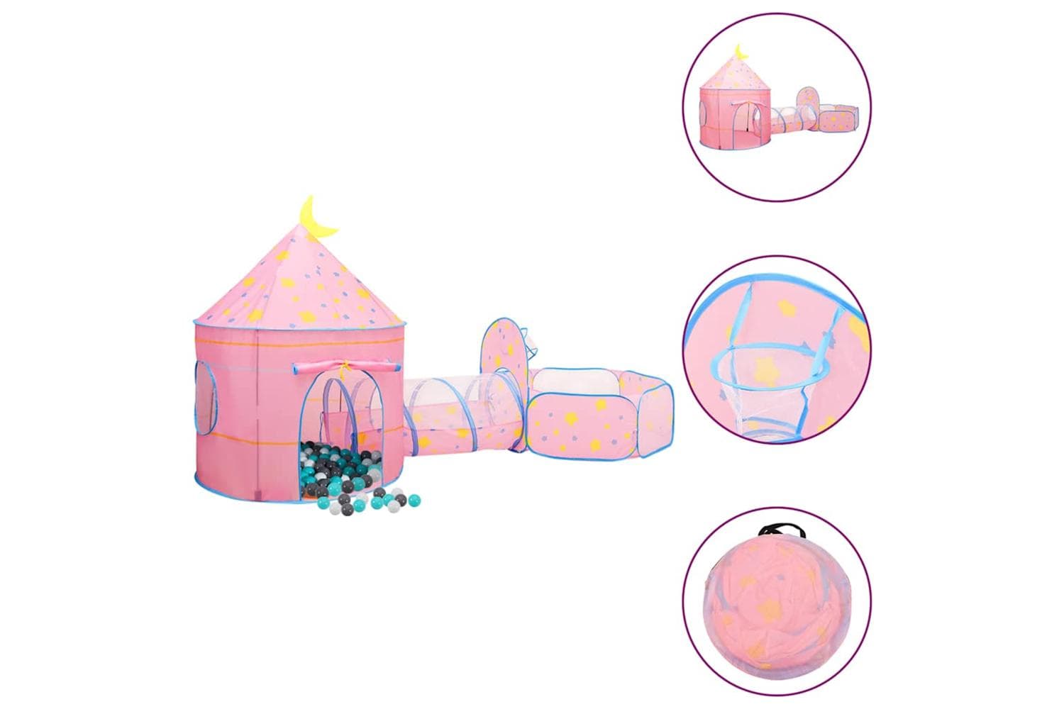 vidaXL Children Play Tent With 250 Balls
