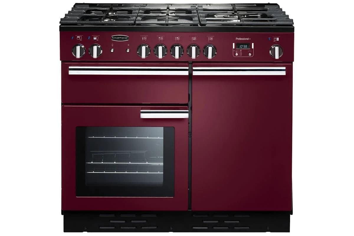 Rangemaster Professional Plus 100cm Dual Fuel Range Cooker | PROP100DFFCY/C | Cranberry