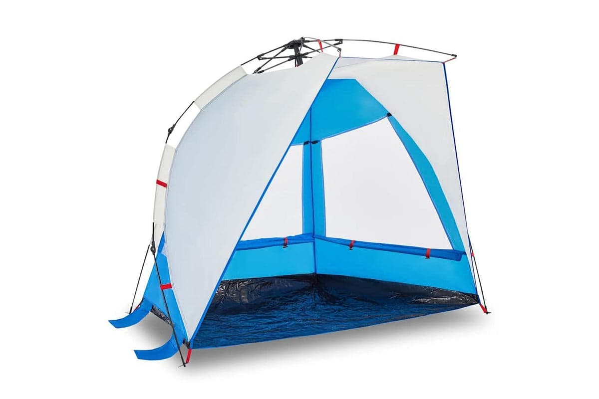 Vidaxl Beach Tent 2-person Azure Blue Quick Release Waterproof