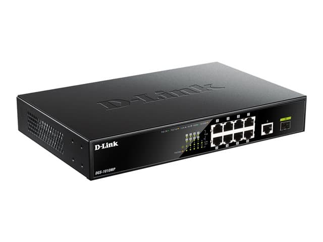 D-LINK - DGS 1010MP - switch - 10 ports - unmanaged - rack-mountable
