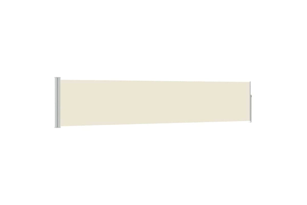 vidaXL 48383 Patio Retractable Side Awning 100x500cm Cream