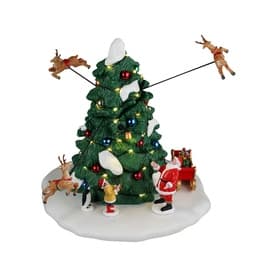 Reindeer Races Animated Scene 21cm