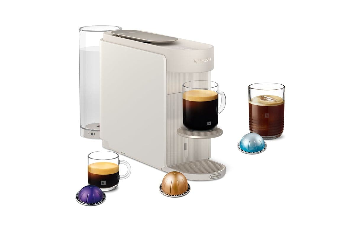 Nespresso Vertuo Up Pod Coffee Machine by De'Longhi | Pearl White | ENV200.W