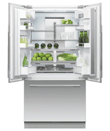 Fisher & Paykel 90cm Series 7 Integrated French Door Refrigerator Freezer | RS90A3