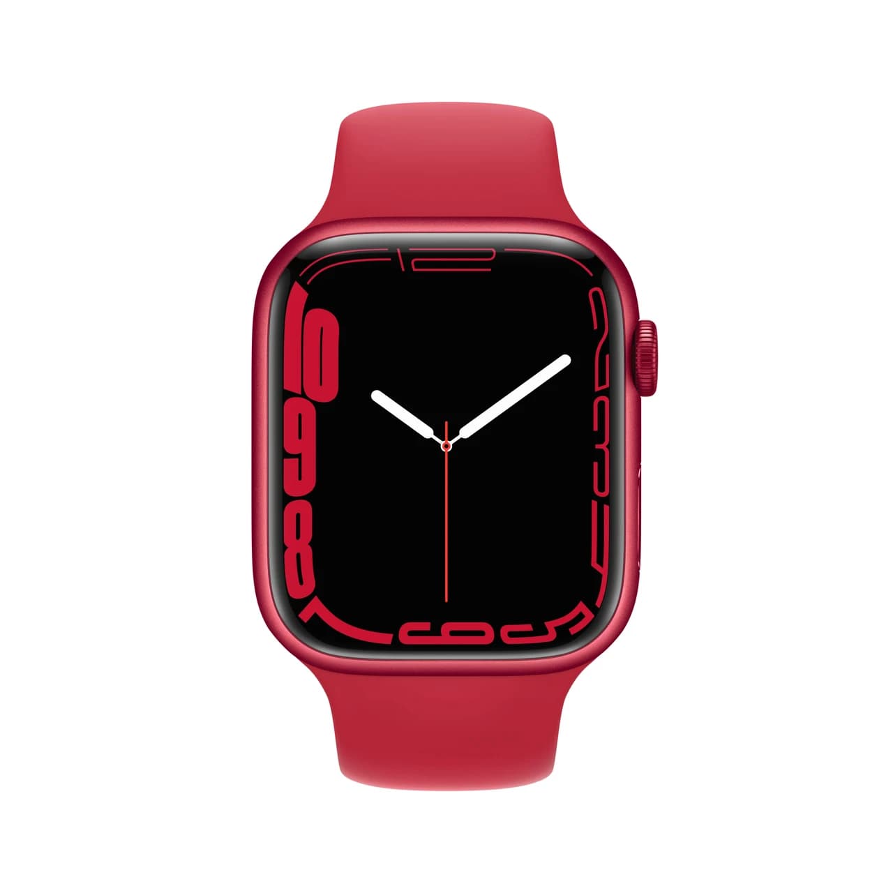 Apple MKN93B/A Watch Series 7 GPS 45mm (PRODUCT)RED Aluminium Case With (PRODUCT)RED Sport Band – Red