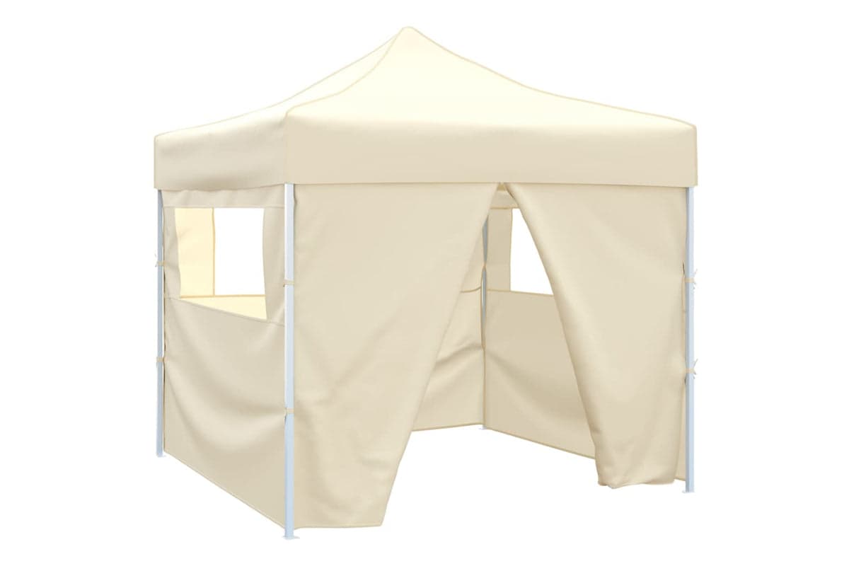 Vidaxl Foldable Tent 3x3 M With 4 Walls Cream