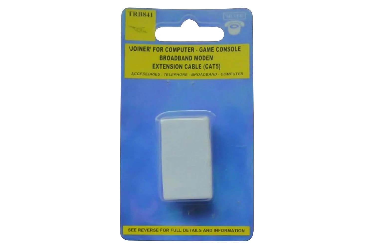 Cat 5 Rj45 Network Cable Extender Connector | Cream