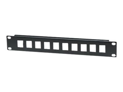 INTELLINET - Patch Panel, Blank, 10", 1U, 10-Port, Black - blank panel - 1U - 10"