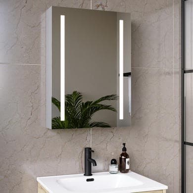 Capricorn Single Door Bathroom Mirror Cabinet