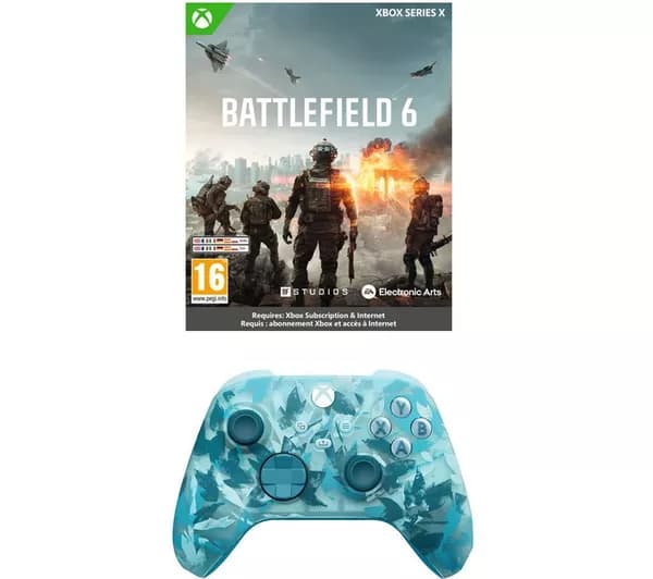 XBOX Wireless Controller (Ice Breaker Special Edition) & Battlefield 6 (Xbox Series X) Bundle