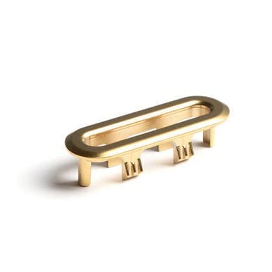 Brushed Brass Overflow Cover Suitable for Ontario Palma & Roma