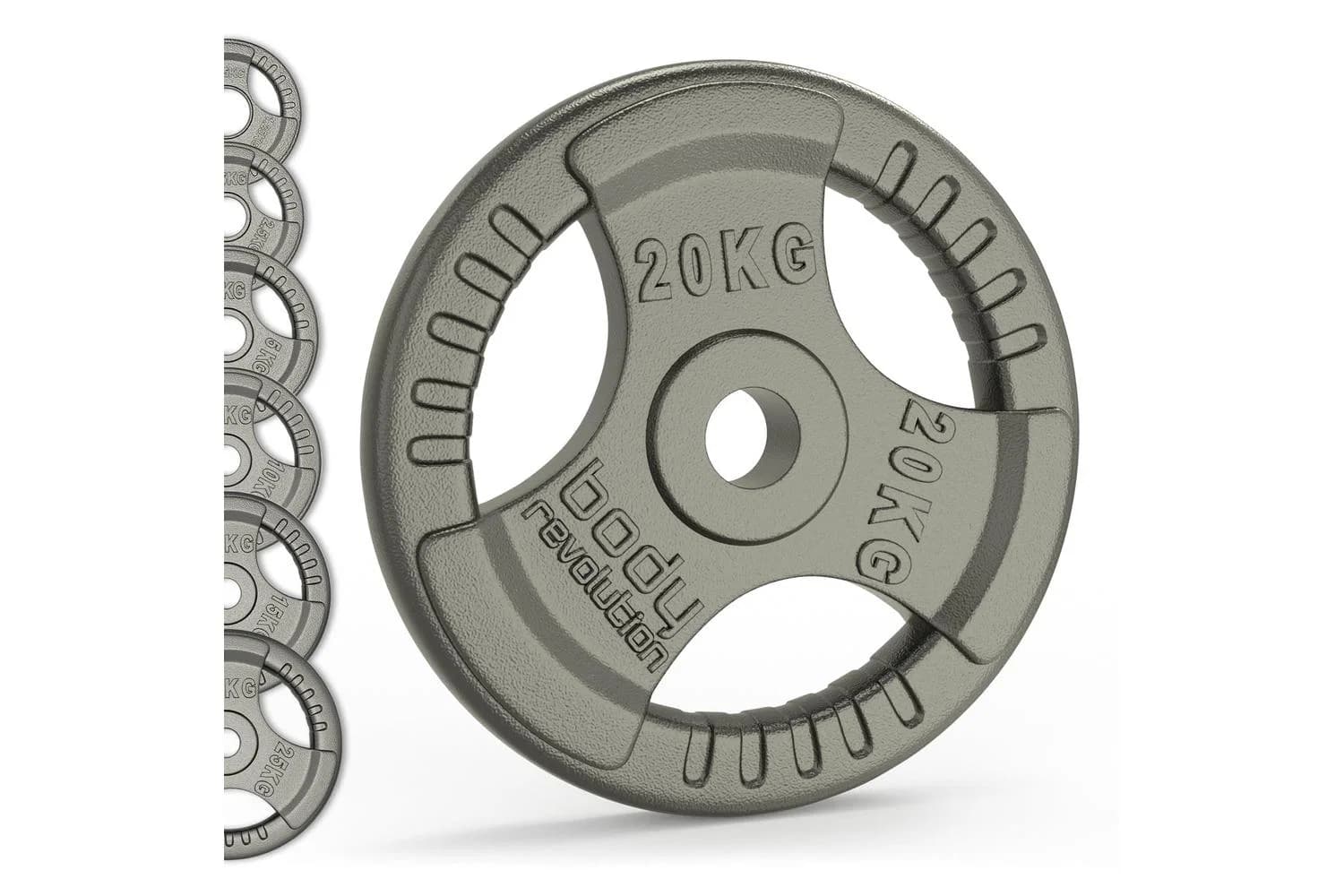 Olympic Tri Grip Cast Iron Weight Plates Pairs Sets 2 X 1.25kg