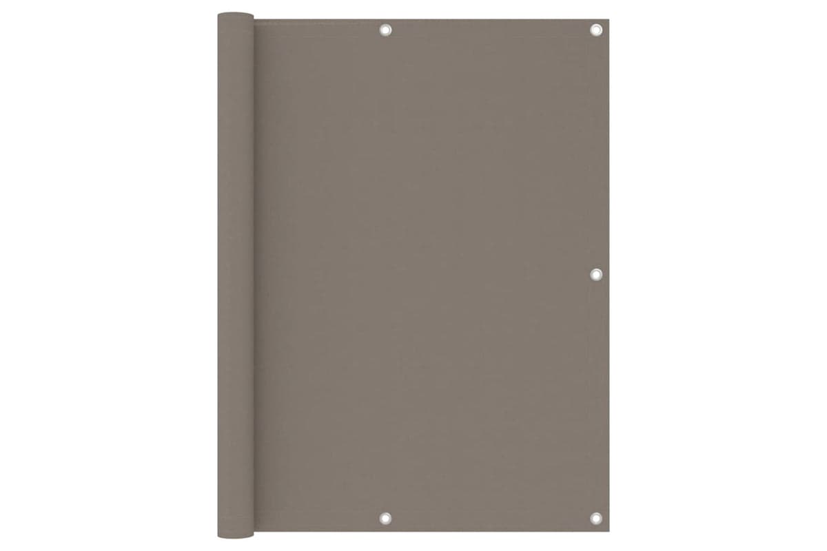 vidaXL 134993 Balcony Screen Taupe 120x400cm Oxford Fabric