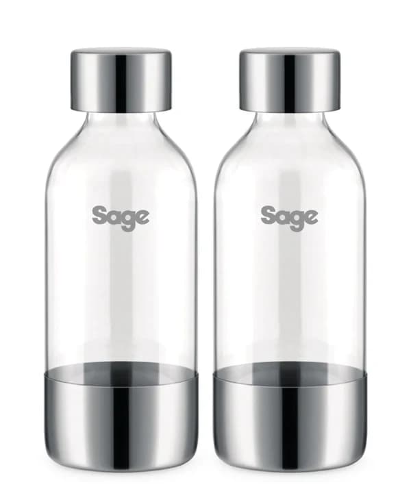 Sage SCA001BSS0ZEU1 InFizz Bottles 1L 2 pack – Clear