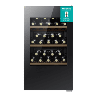Hisense 30 Bottle Single Zone Wine Cooler - Black